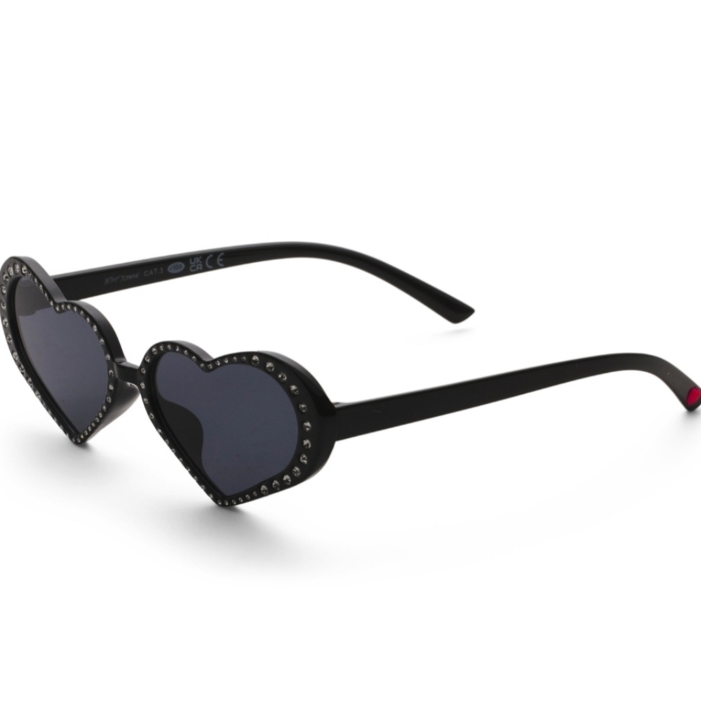 Betsey Johnson Black Heart Sunglasses - Picture 2 of 2